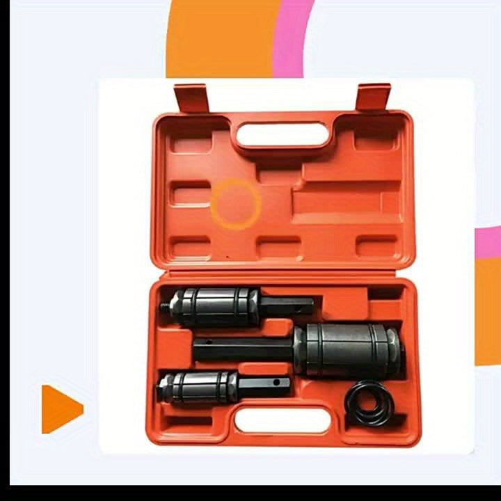 Exhaust Pipe Expander Tool Set 3pc | 1-1/8" to 3-1/2" Silencer Expansion Kit with 12 O-Rings for Cars Trucks Universal Fit