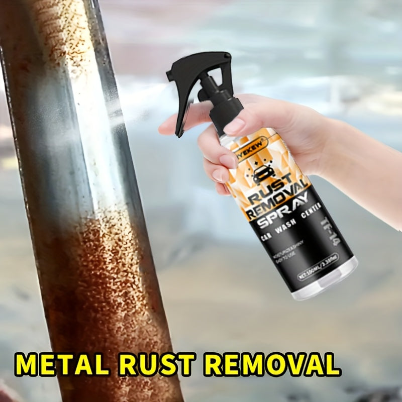 Metal Rust Remover Spray 3.38oz – Chrome, Iron, Alloy & Steel Safe, No Residue, Plastic & Rubber Safe for Automotive & Household Use