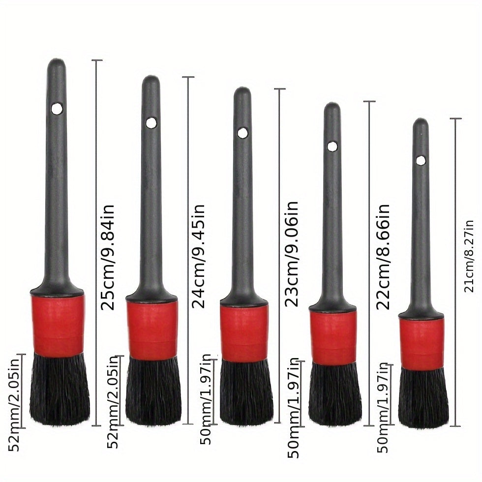 Car Detailing Brush Set 12-Piece – Interior Exterior Wheel Cleaning Kit with Sponge Cleaner & Storage Bag
