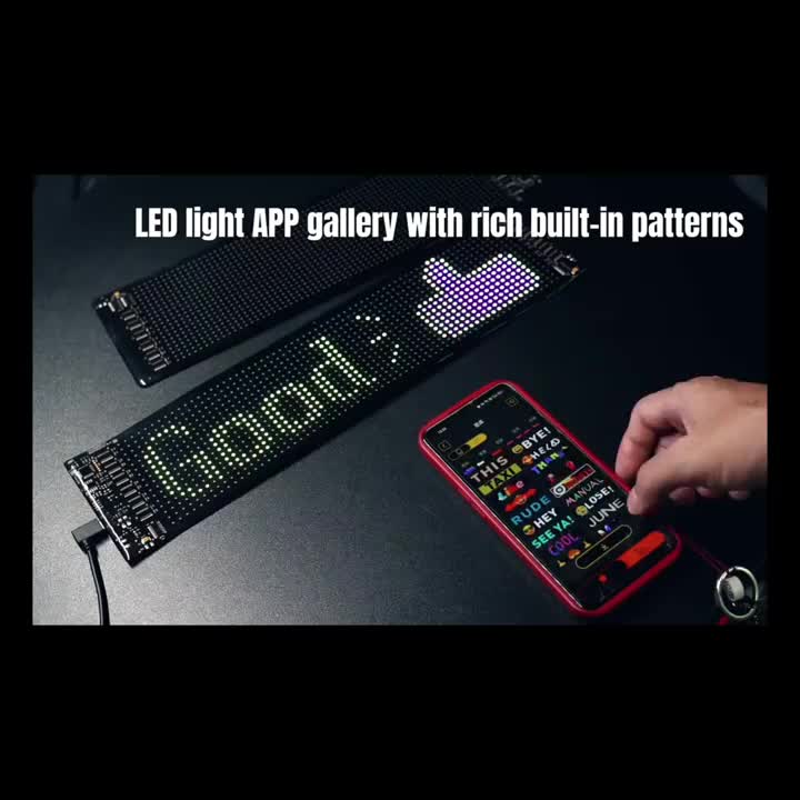 Programmable LED Car Sign Flexible Matrix Panel | App & Remote Control USB Powered Devil Eye Lights for Car Window Decoration