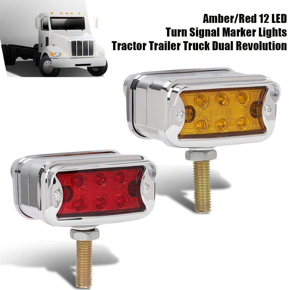 LED Magnetic Trailer Towing Light Kit – 2/5 LED Wire Lights for Trucks, RVs, Trailers, Semi Trucks 12V-24V