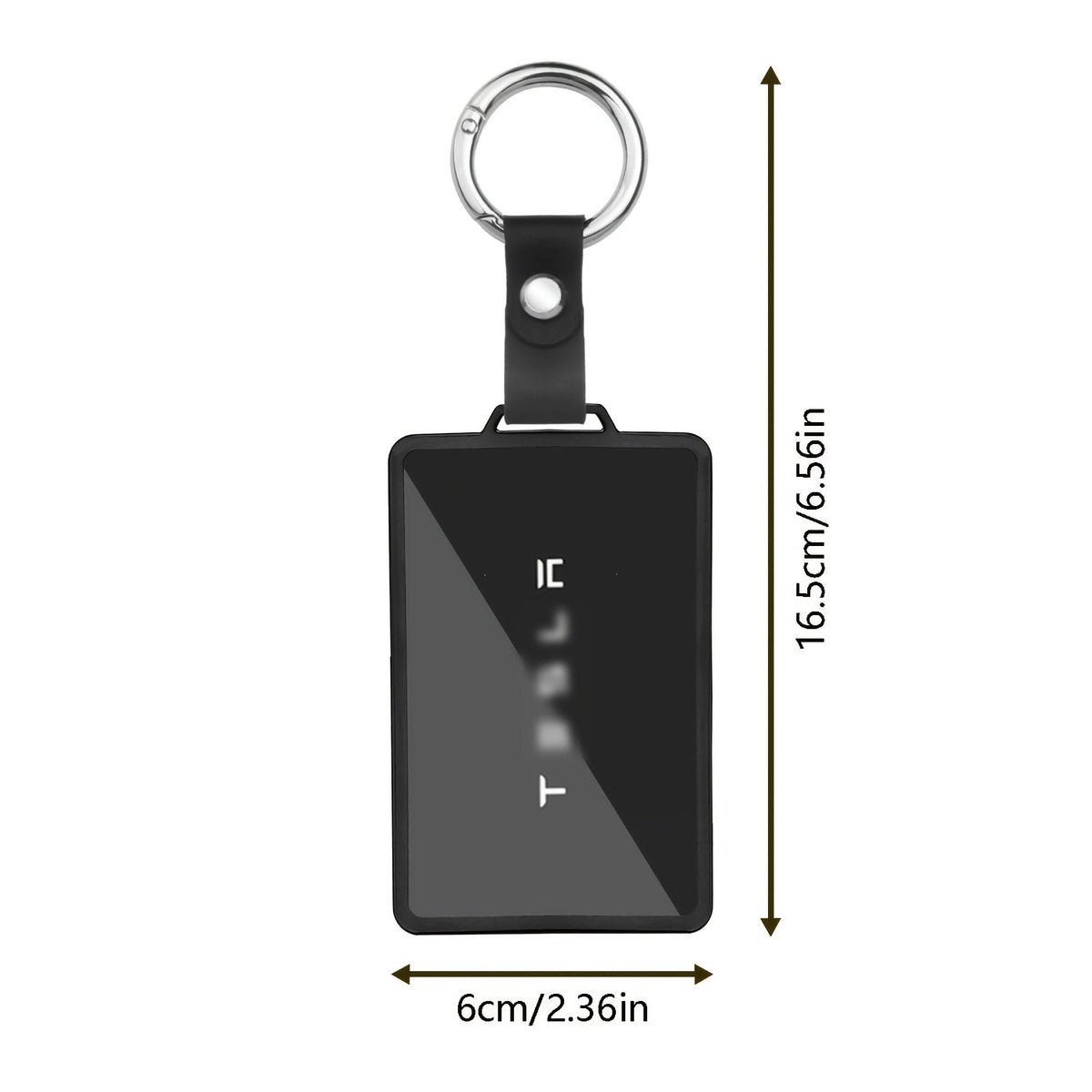 Tesla Key Card Holder TPU Case – Model 3/Y/S/X/Cybertruck Full Protection Cover with Keychain, 2pcs